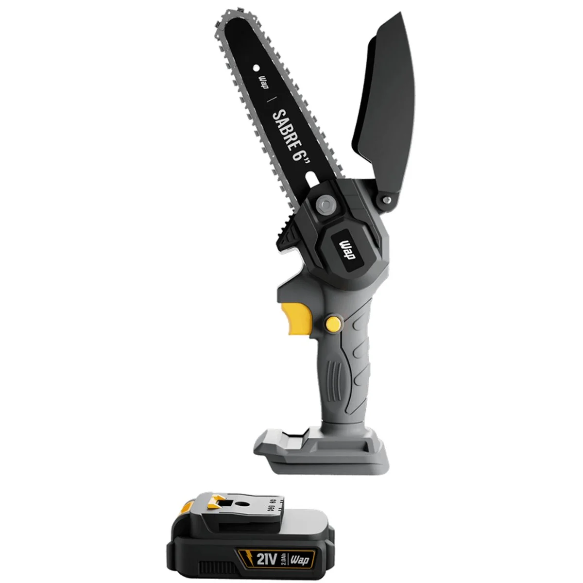 Motosserra de Sabre 6" WAP K21 S01 com Bateria, Carregador e Maleta - AP / MT