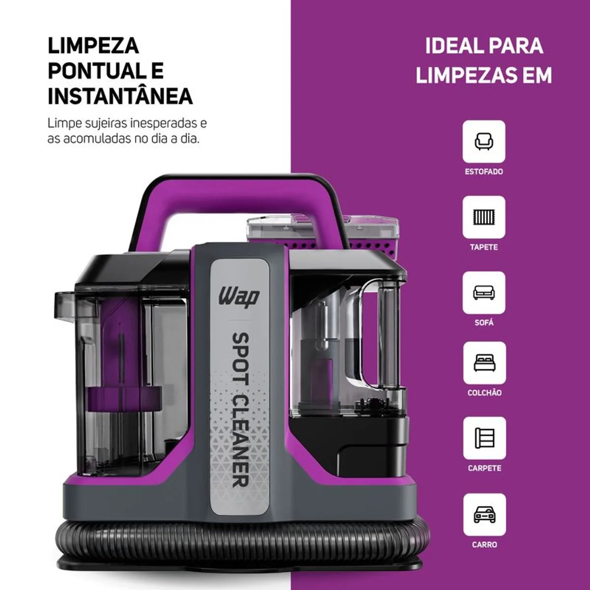 Extratora Portátil WAP Spot Cleaner W3 127V 1450W - AP / MT