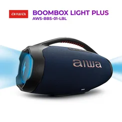 Caixa de Som Boombox Plus AIWA AWS-BBS-01-LBL 200W Bluetooth RGB Bivolt - AP / MT