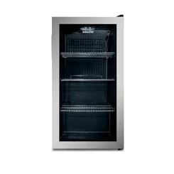 Frigobar Suggar 88L Inox com Porta de Vidro 127V - FB8811IX - AP / MT