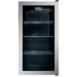 Frigobar Suggar 88L Inox com Porta de Vidro 127V - FB8811IX - AP / MT