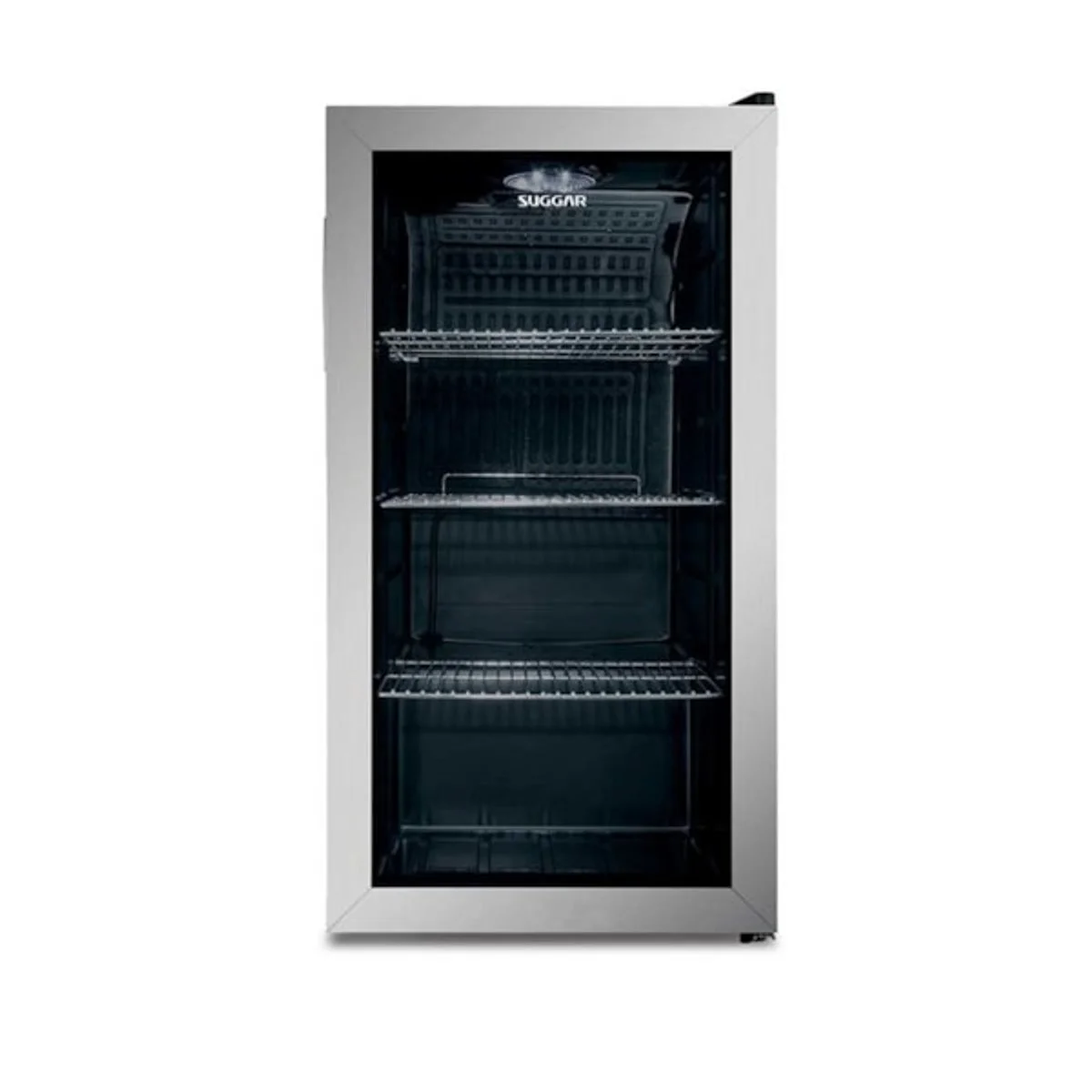 Frigobar Suggar 88L Inox com Porta de Vidro 127V - FB8811IX - AP / MT