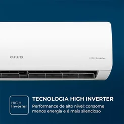 Ar-Condicionado AIWA Split High Wall High Inverter 24.000 BTU/h Frio 220V - AWS-AC-24F Branco - AP / MT