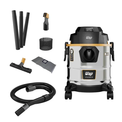 Aspirador de Pó e Água WAP GTW INOX 12i 1600W 12L 127V - AP / MT
