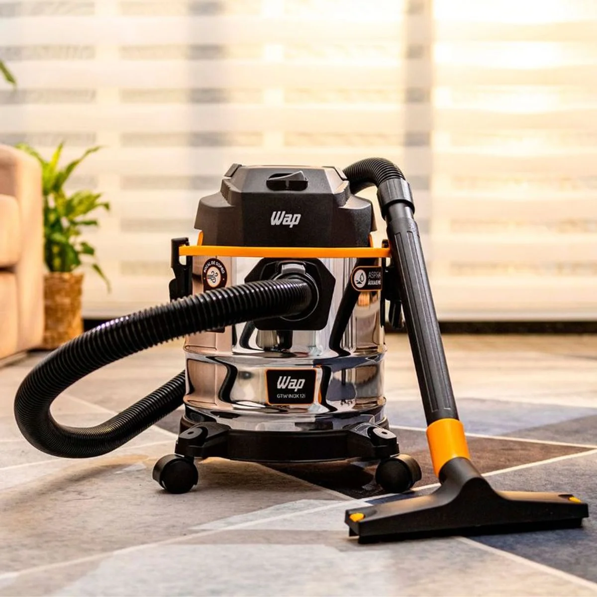 Aspirador de Pó e Água WAP GTW INOX 12i 1600W 12L 127V - AP / MT