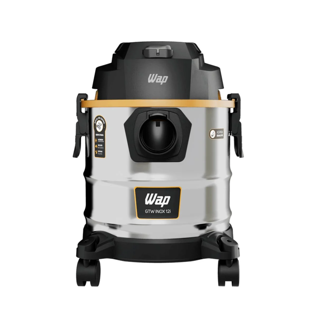 Aspirador de Pó e Água WAP GTW INOX 12i 1600W 12L 127V - AP / MT