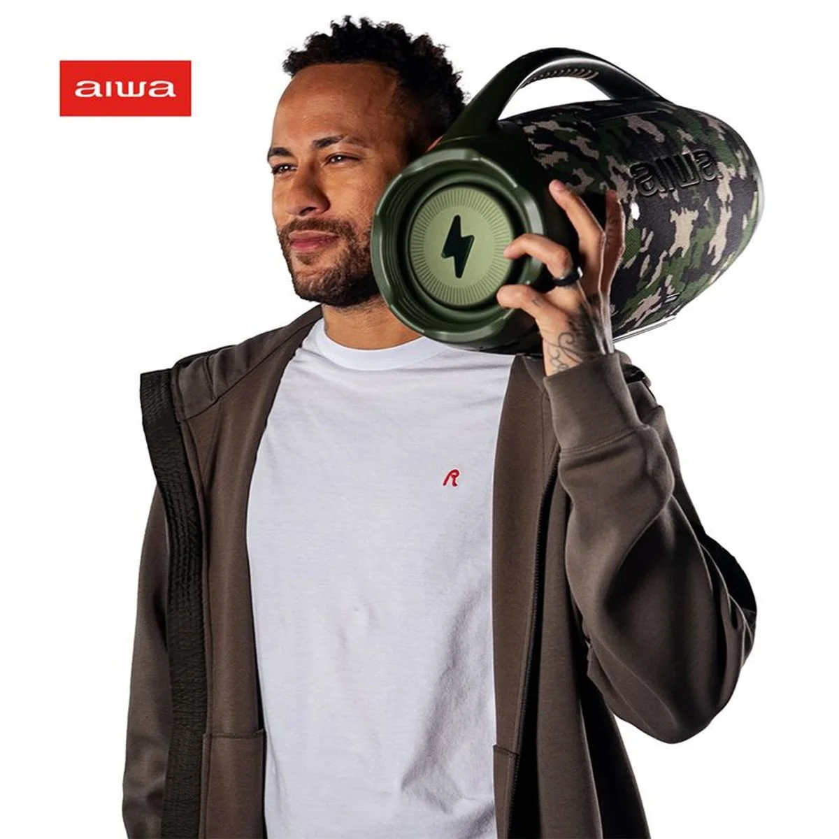 Boombox Plus Aiwa AWS-BBS-01-GR 200W Bluetooth 5.3 30H IP66 Verde - AP / MT