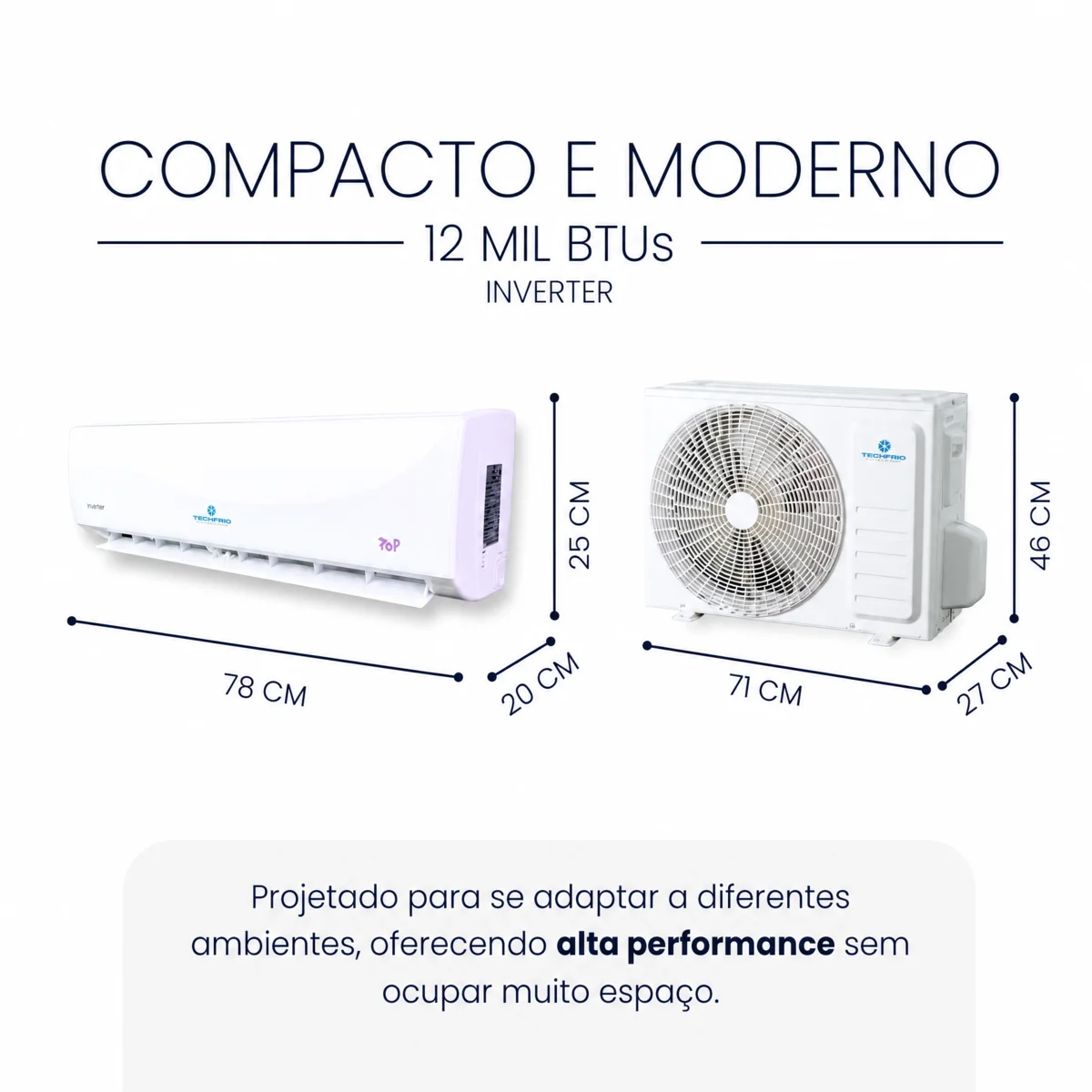 Ar-condicionado Split POP Inverter 12.0000 Btus 64402 - Techfrio