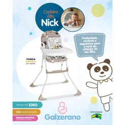 Cadeira Alta Nick Panda 5025PA - Galzerano