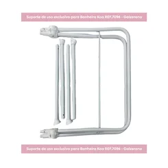 Suporte Para Banheira Koa Branca 7051BC - Galzerano