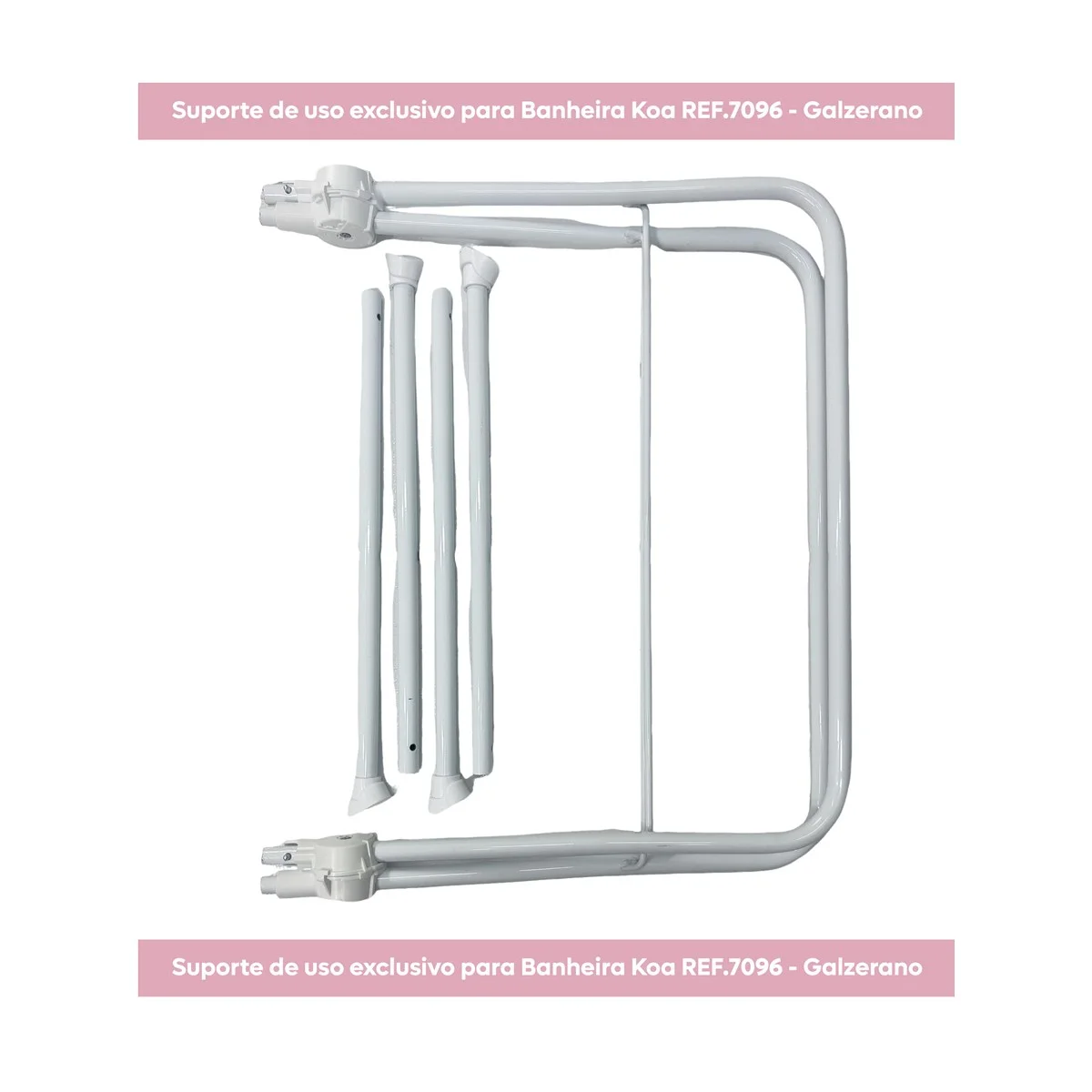 Suporte Para Banheira Koa Branca 7051BC - Galzerano