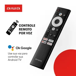 Smart TV AIWA 55" Android 4K Borda Ultrafina Dolby Vision e Atmos AWS-TV-55-BL-01-A - AP / MT