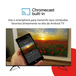 Smart TV AIWA 55" Android 4K Borda Ultrafina Dolby Vision e Atmos AWS-TV-55-BL-01-A - AP / MT