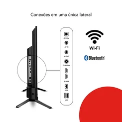 Smart TV AIWA 32" Android HD Borda Ultrafina HDR10 Dolby Áudio AWS-TV-32-BL-02-A - AP / MT