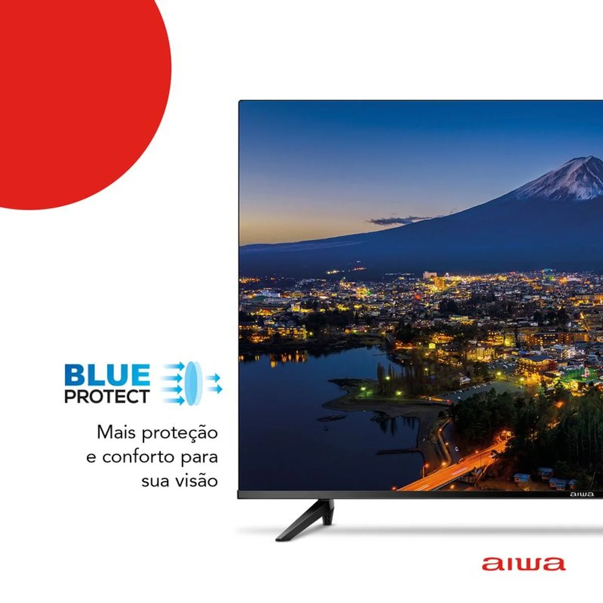 Smart TV AIWA 32" Android HD Borda Ultrafina HDR10 Dolby Áudio AWS-TV-32-BL-02-A - AP / MT