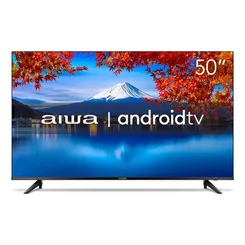 Smart TV AIWA 50 Android 4K Borda Ultrafina HDR10 Dolby Audio AWS-TV-50-BL-02-A - AP / MT