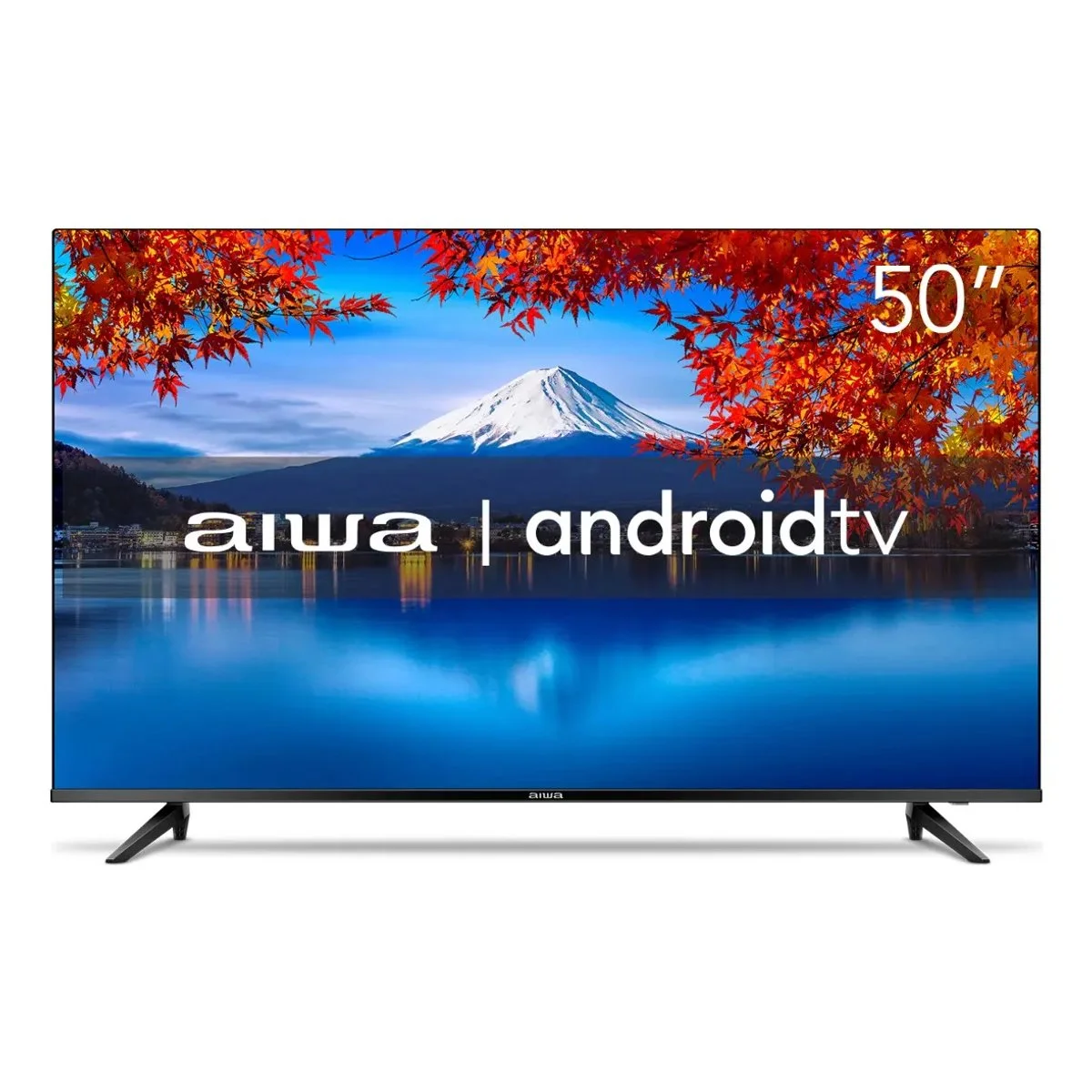 Smart TV AIWA 50 Android 4K Borda Ultrafina HDR10 Dolby Audio AWS-TV-50-BL-02-A - AP / MT