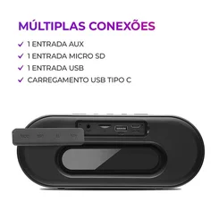 Mini Speaker AIWA AWS-SP-01 20W Bluetooth RGB IP65 Preto - AP / MT