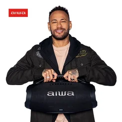 Caixa de Som Boombox Plus AIWA AWS-BBS-01-B 200W Bluetooth 5.3 Preto - AP / MT