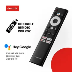 Smart TV AIWA 75 Polegadas Google TV 4K Dolby Vision Atmos AWS-TV-75-BL-01-G - AP / MT