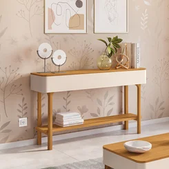 Aparador Fiero 136x765x31 Off White/Cinamomo 7120 - Bortolloti