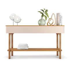 Aparador Fiero 136x765x31 Off White/Cinamomo 7120 - Bortolloti