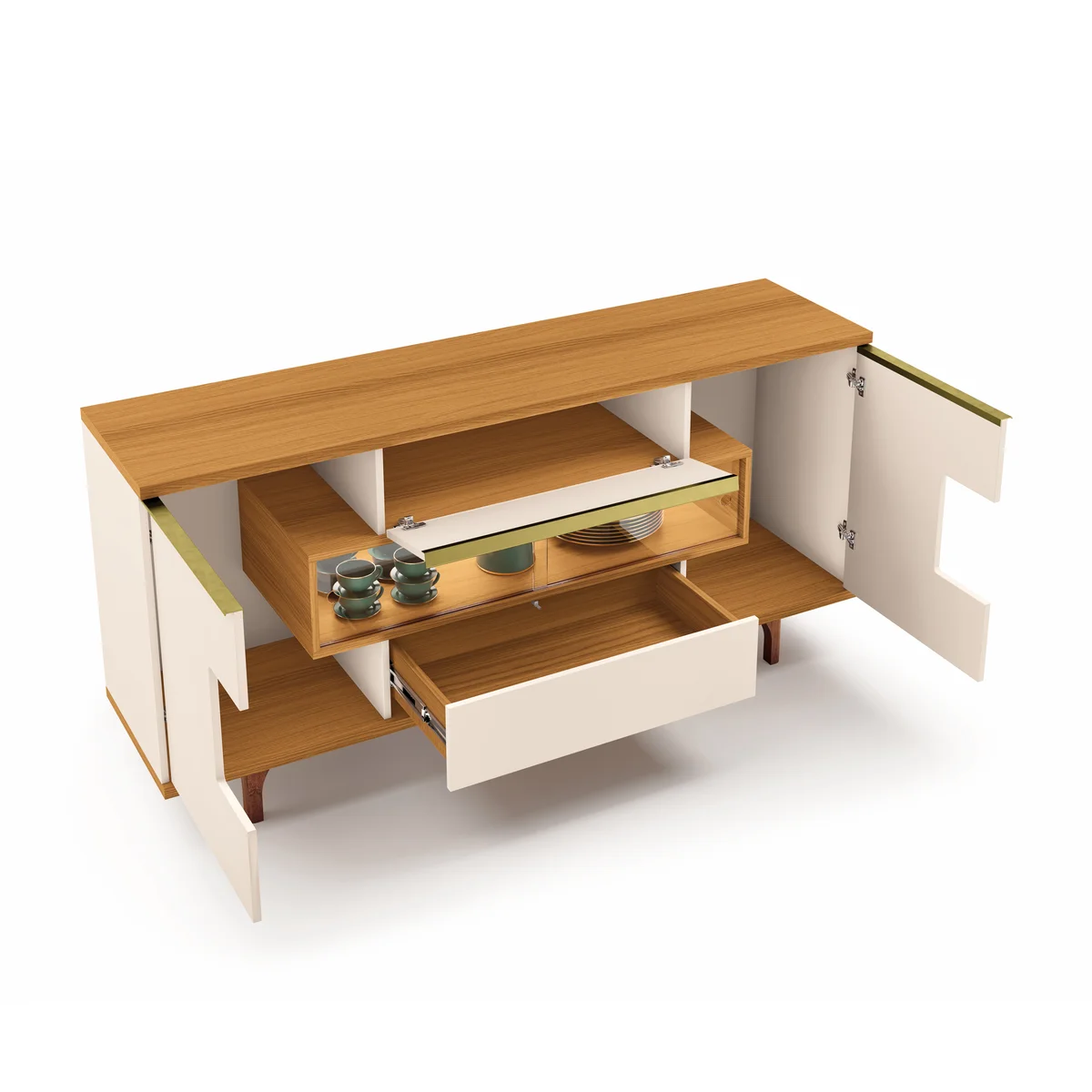 Buffet Murano Off White/Cinamomo  8230 - Bortolloti
