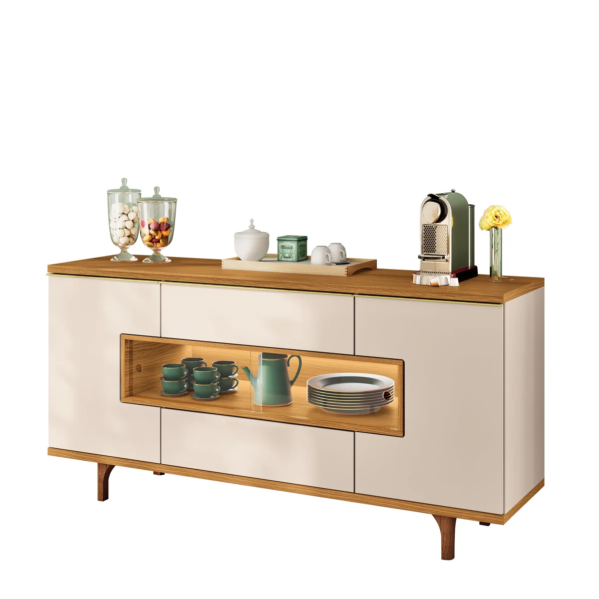 Buffet Murano Off White/Cinamomo  8230 - Bortolloti