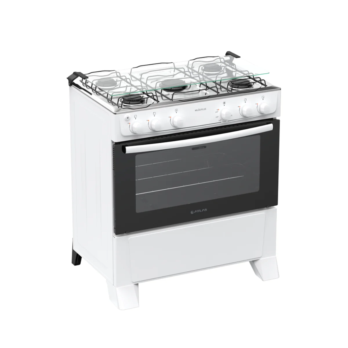 Fogão Milão Plus Gás 5 Bocas Branco 300002147 - Atlas