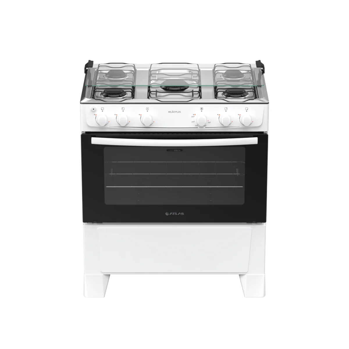 Fogão Milão Plus Gás 5 Bocas Branco 300002147 - Atlas