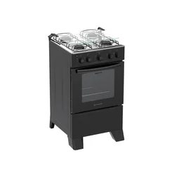Fogão Gás 4 Bocas Milão Plus Preto 300002146 - Atlas