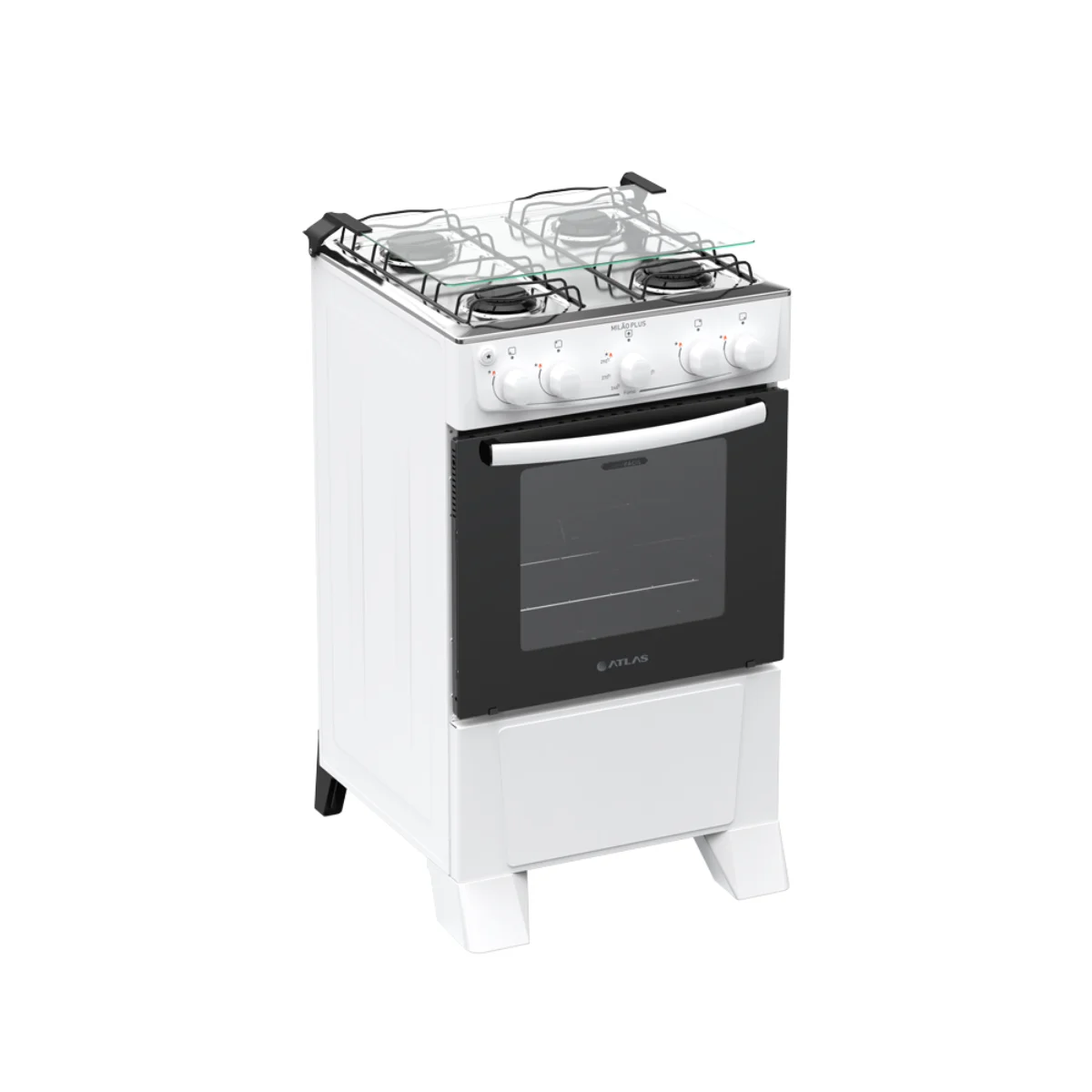 Fogão Milão Plus Gás 4 Bocas Branco 300002145 - Atlas