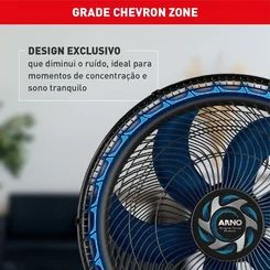 Ventilador de Parede Arno Xtreme Force Breeze VB51 50cm 6 Pás 126W - AP / MT