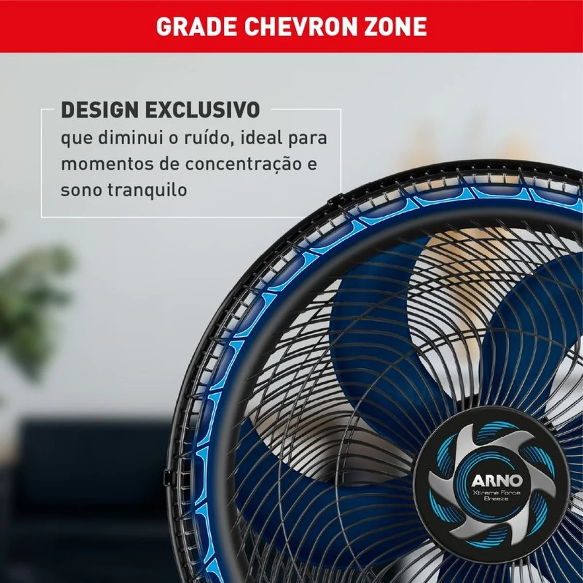 Ventilador de Parede Arno Xtreme Force Breeze VB51 50cm 6 Pás 126W - AP / MT