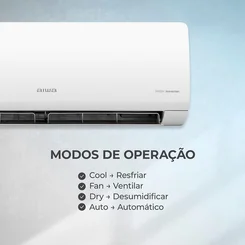 Ar Condicionado AIWA Split High Wall High Inverter 12.000 BTUs Frio AWS-AC-12F 220V - AP / MT