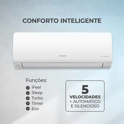 Ar Condicionado AIWA Split High Wall High Inverter 12.000 BTUs Frio AWS-AC-12F 220V - AP / MT