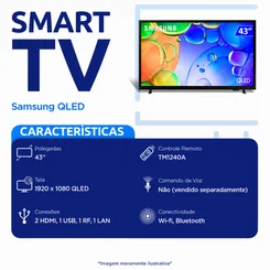 Smart Tv 43" QLED Full HD - Samsung