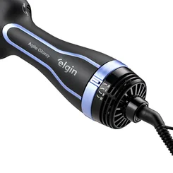 Escova Secadora Agile Glossy 1.300w Bivolt Preto/Azul - Elgin