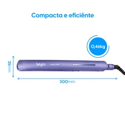 Prancha Alisadora Glossy Color Bivolt Lilas - Elgin