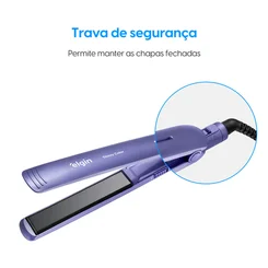 Prancha Alisadora Glossy Color Bivolt Lilas - Elgin