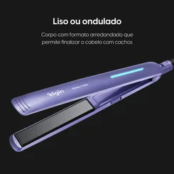 Prancha Alisadora Glossy Color Bivolt Lilas - Elgin