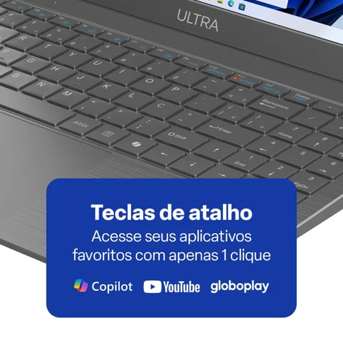 Notebook Ultra Gold 15.6 Polegadas 8GB 128GB UB366 - Multilaser