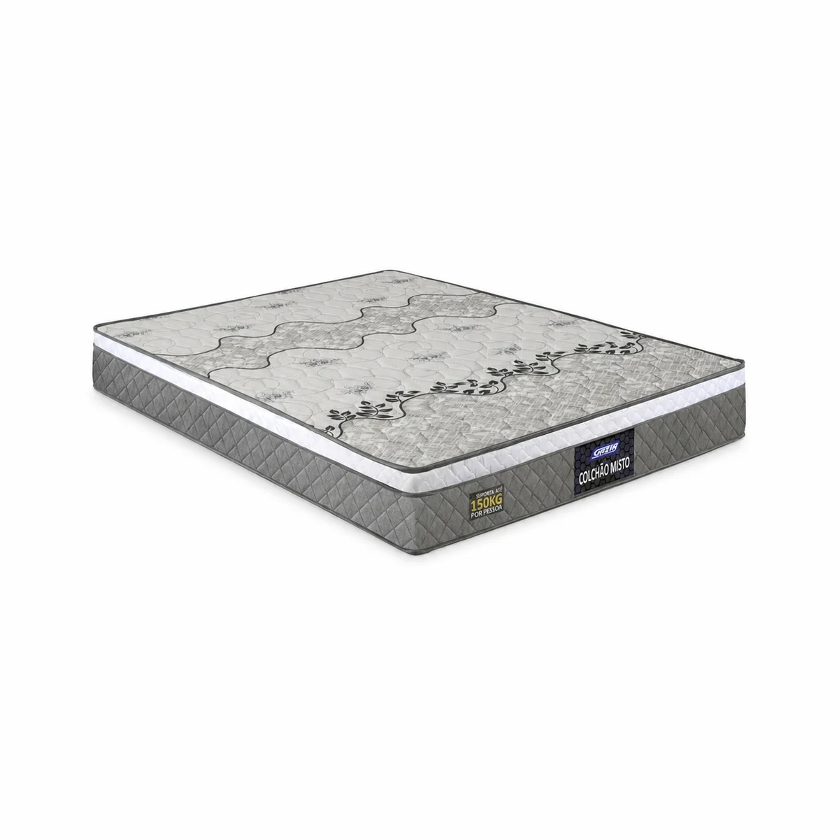 Conjunto Misto Stone 060X188X138 Cinza/Branco - Gazin