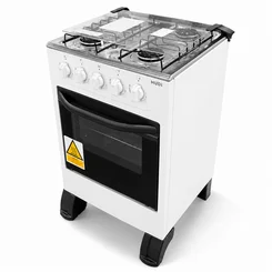 Fogão New Sirius 4 Bocas Acendimento Manual 10010103 Branco - MUDI