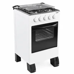 Fogão New Sirius 4 Bocas Acendimento Manual 10010103 Branco - MUDI