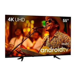 Smart TV 55" Google 4K DLED Preto TL061 - Multi