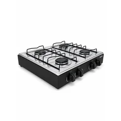 Fogão de Mesa Asiático 4 Bocas Manual 11010045 Preto - MUDI