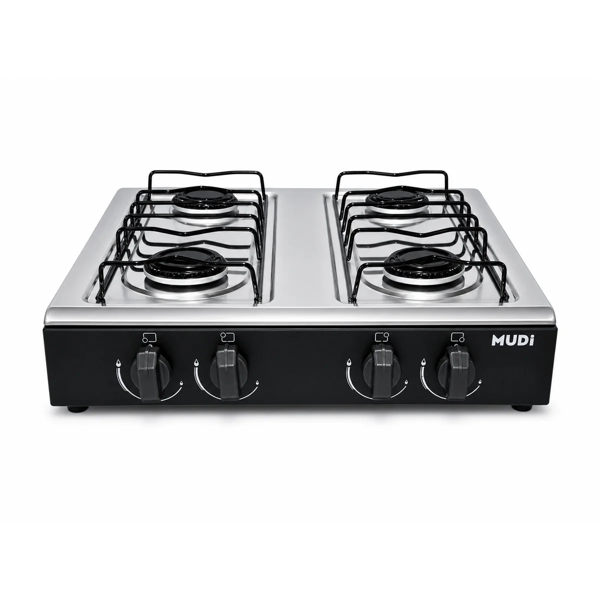 Fogão de Mesa Asiático 4 Bocas Manual 11010045 Preto - MUDI