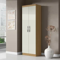 Roupeiro 2 Portas New Multiuso 2000192-910 Atacama/Off White - MUDI
