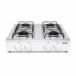 Fogão de Mesa Asiático 4 Bocas Manual 10010017 Branco - MUDI